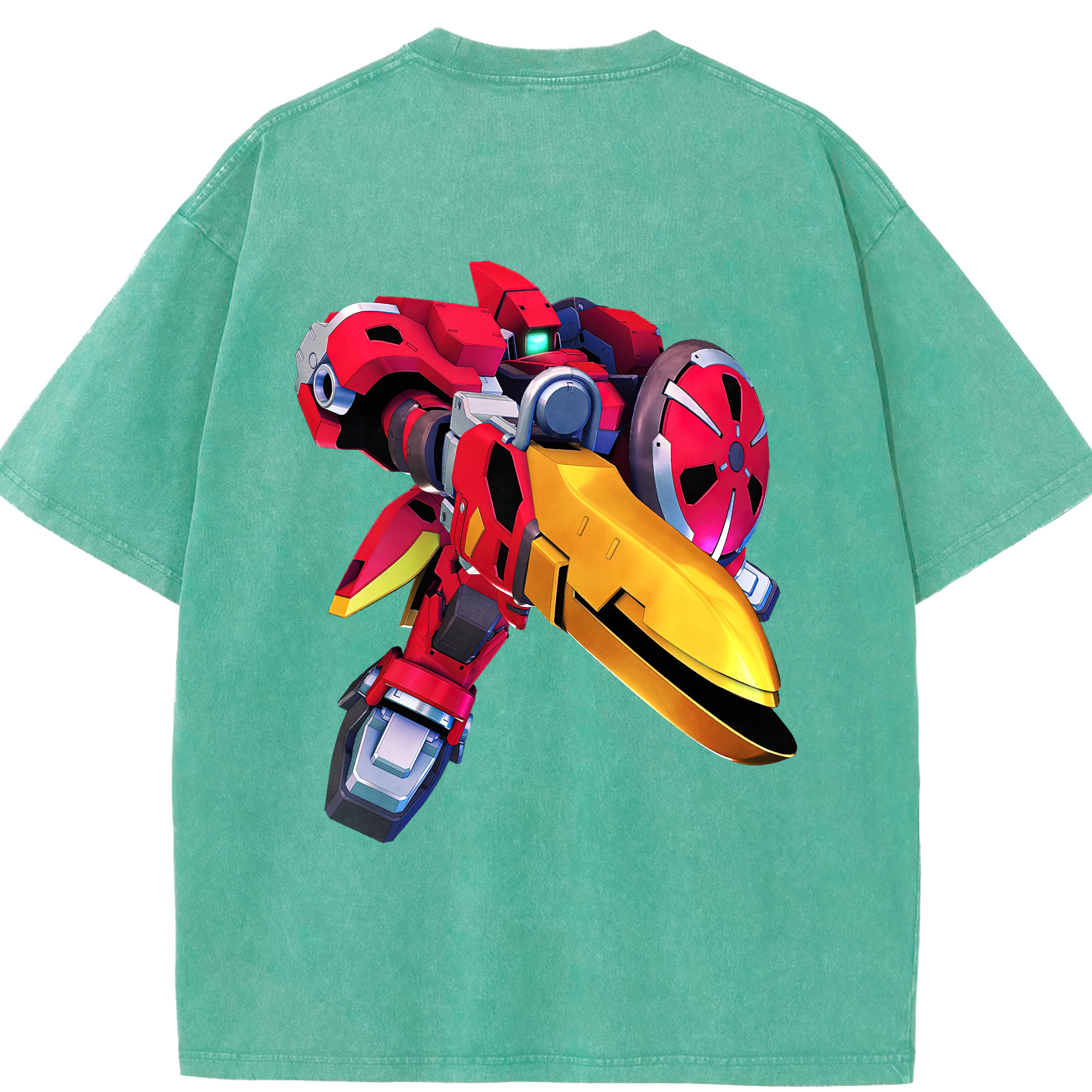 （画像用） 機動戦士ガンダム Mobile Suit Gundam 綿100% ヴィンテージ風 半袖Tシャツ（背面プリント）